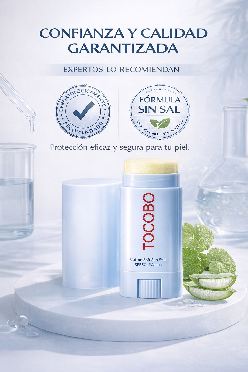 Bloqueador en Barra FPS Alto con Acabado Suave, Mate y Ligero para Protección Diaria