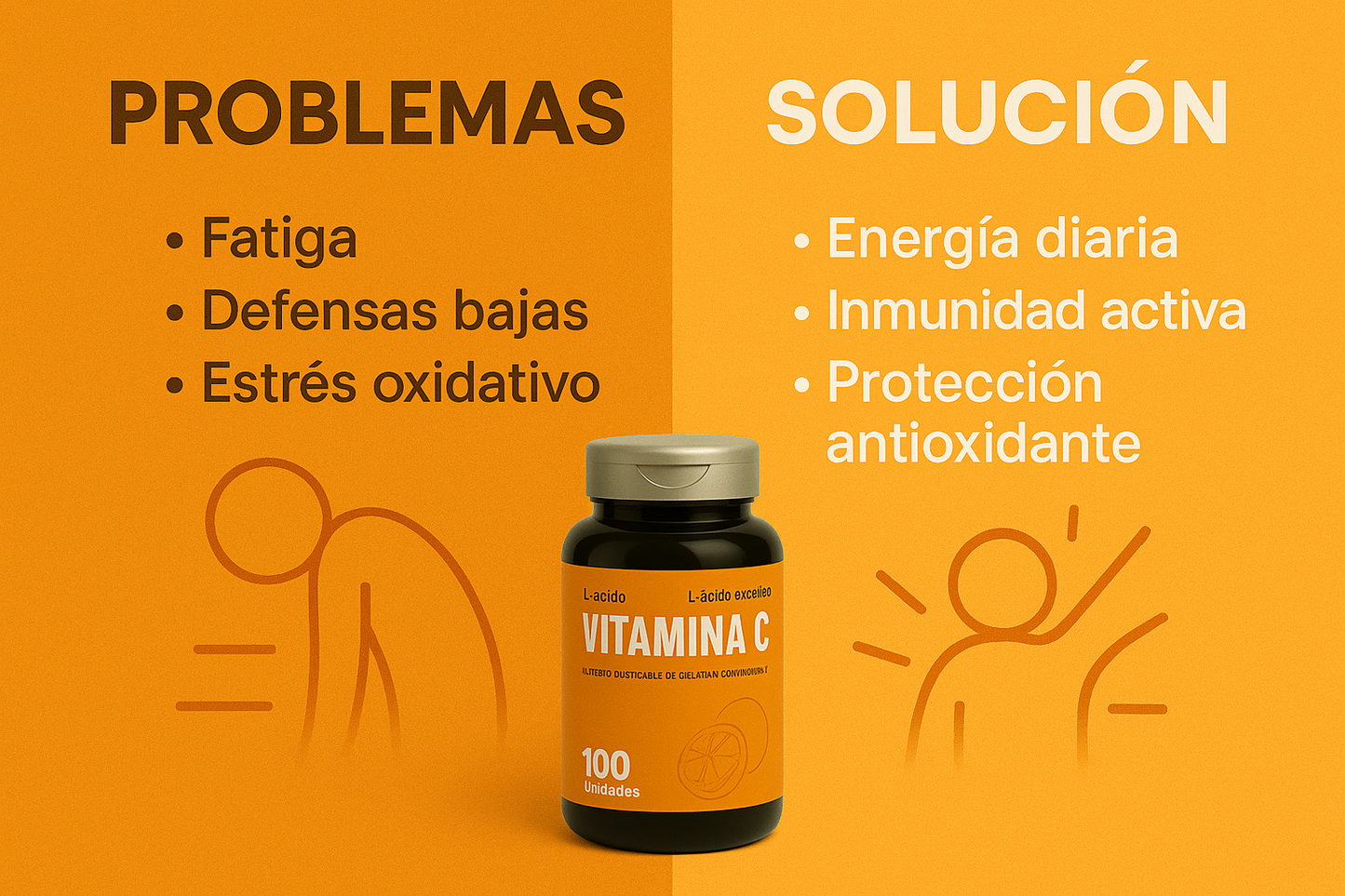 Vitamina C Premium que Refuerza Tu Inmunidad, Mejora tu Energía y Protege tu Piel del Daño Oxidativo