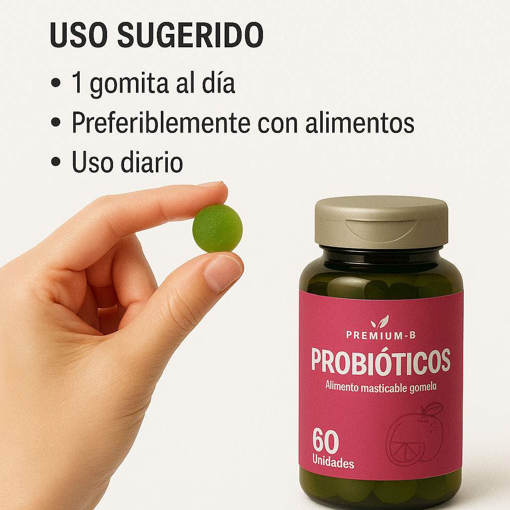 GOMAS PROBIOTICOS VITALCOM X60