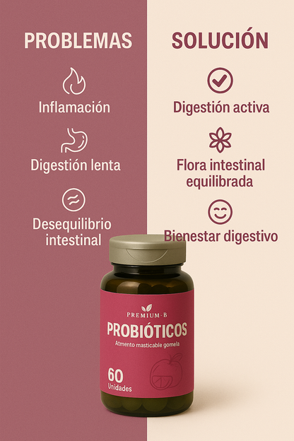GOMAS PROBIOTICOS VITALCOM X60