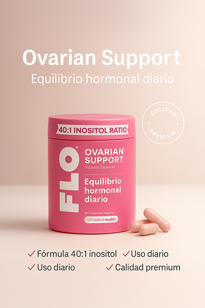 FLO -Fórmula para Equilibrio Hormonal, Ciclos Regulares y Bienestar Ovárico Real