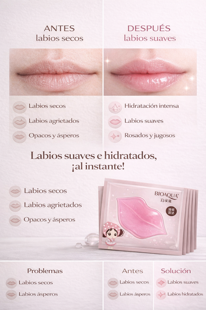 Colágeno para Labios que Hidrata, Aumenta Volumen y Deja un Acabado Suave y Juvenil