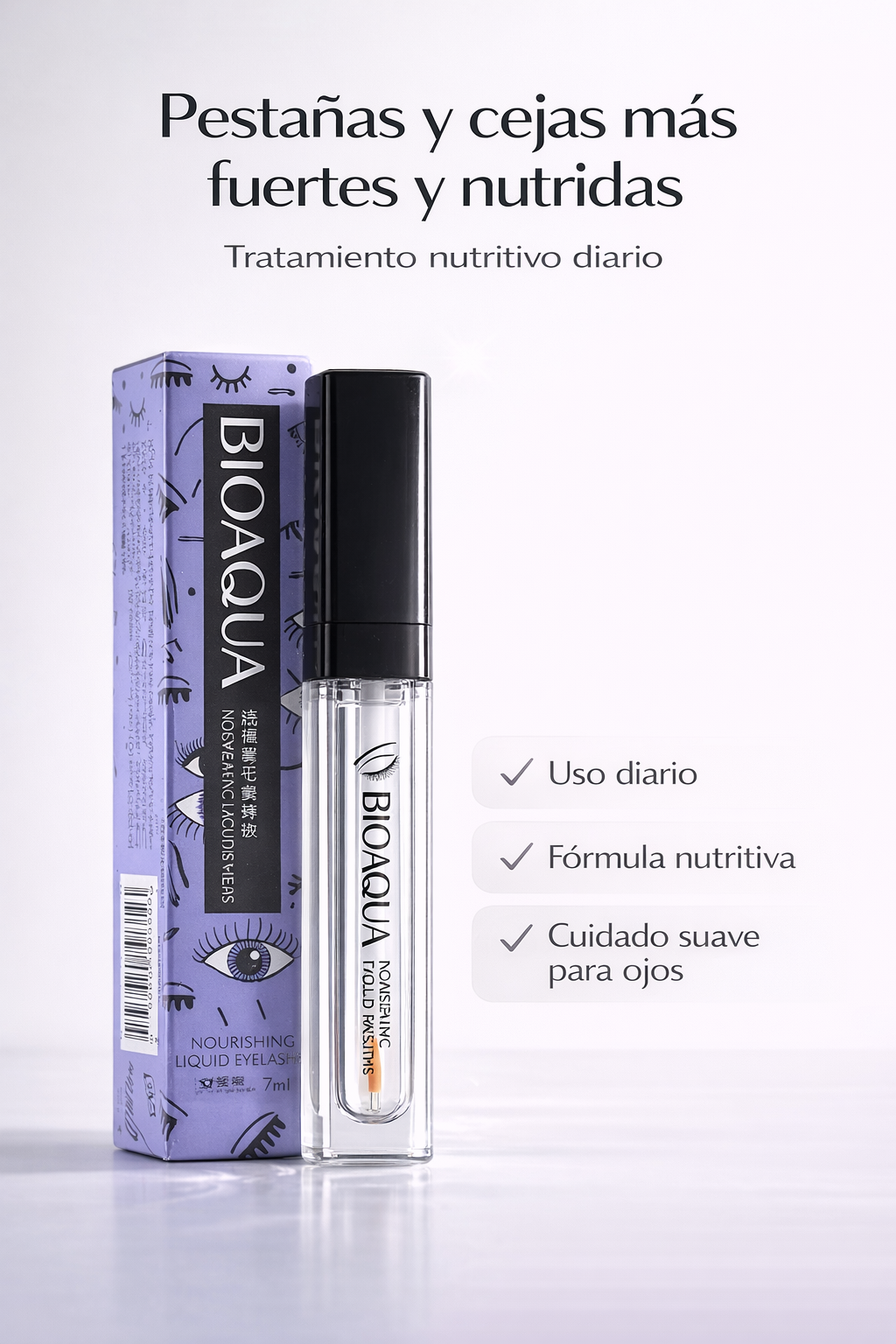 Sérum de Crecimiento que Alarga, Engrosa y Fortalece tus Pestañas de Forma Natural y Visible