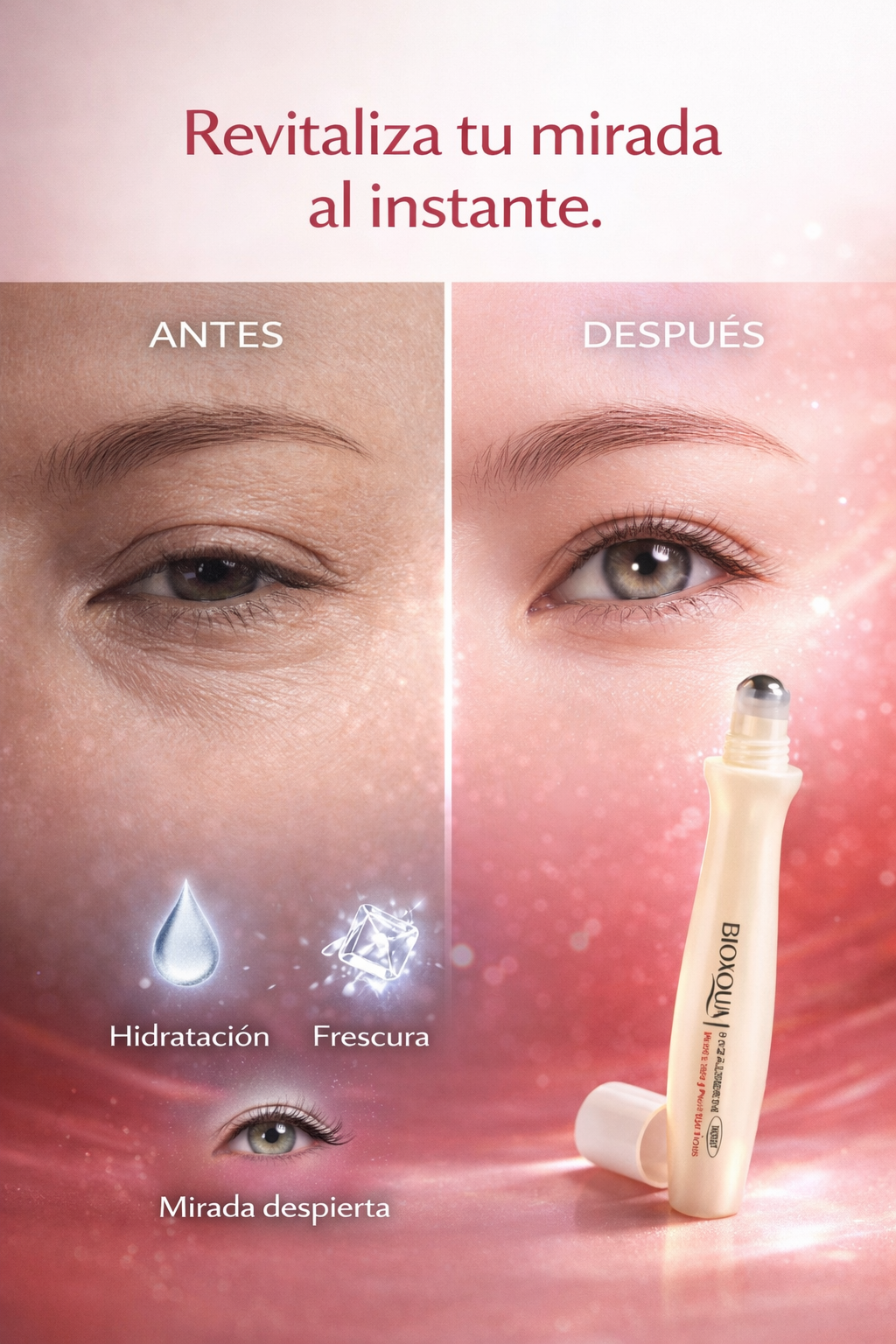 Contorno de Ojos con Baba de Caracol que Repara, Desinflama y Aclara Ojeras