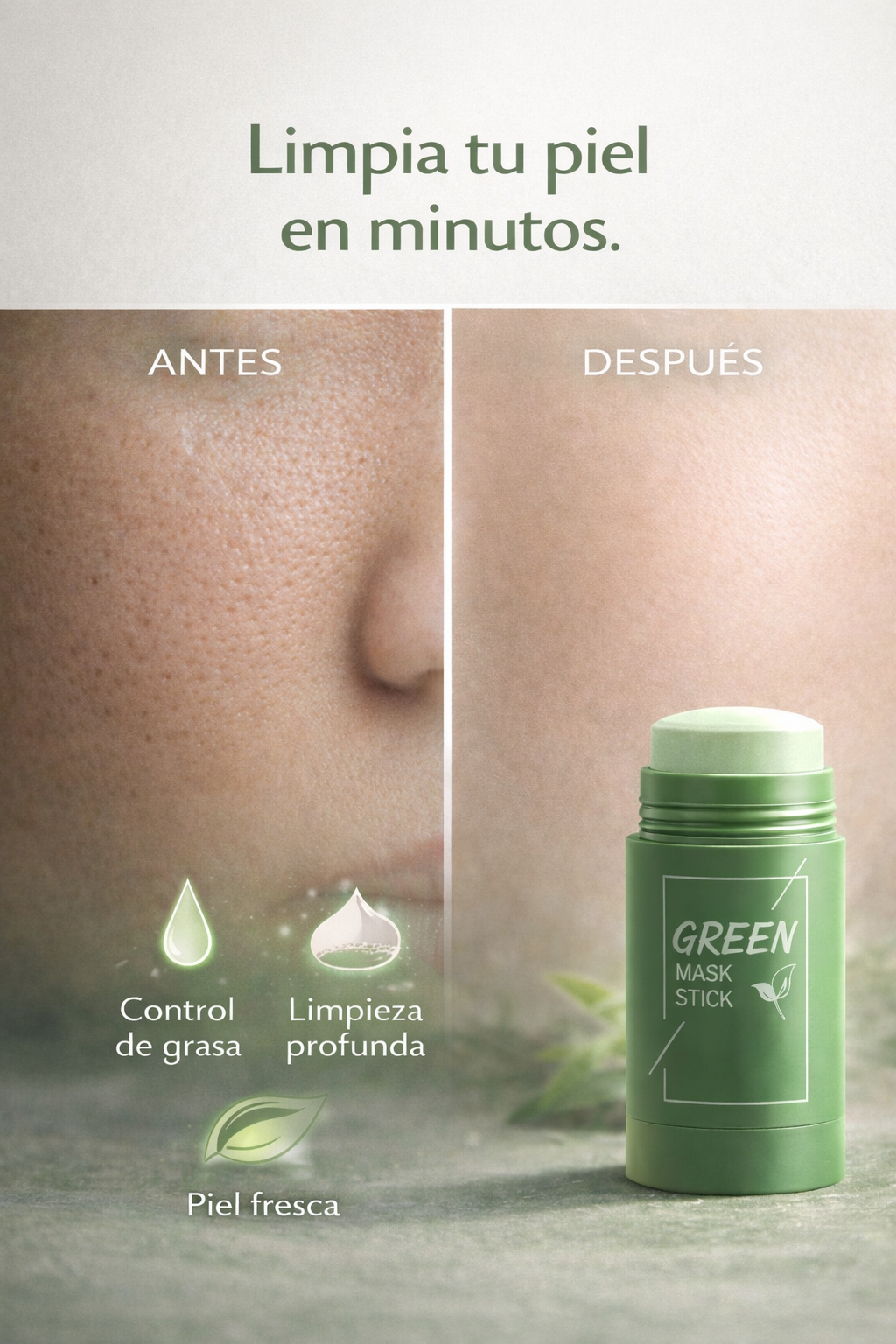 Mascarilla de Té Verde que Purifica, Desinflama y Deja tu Piel Fresca