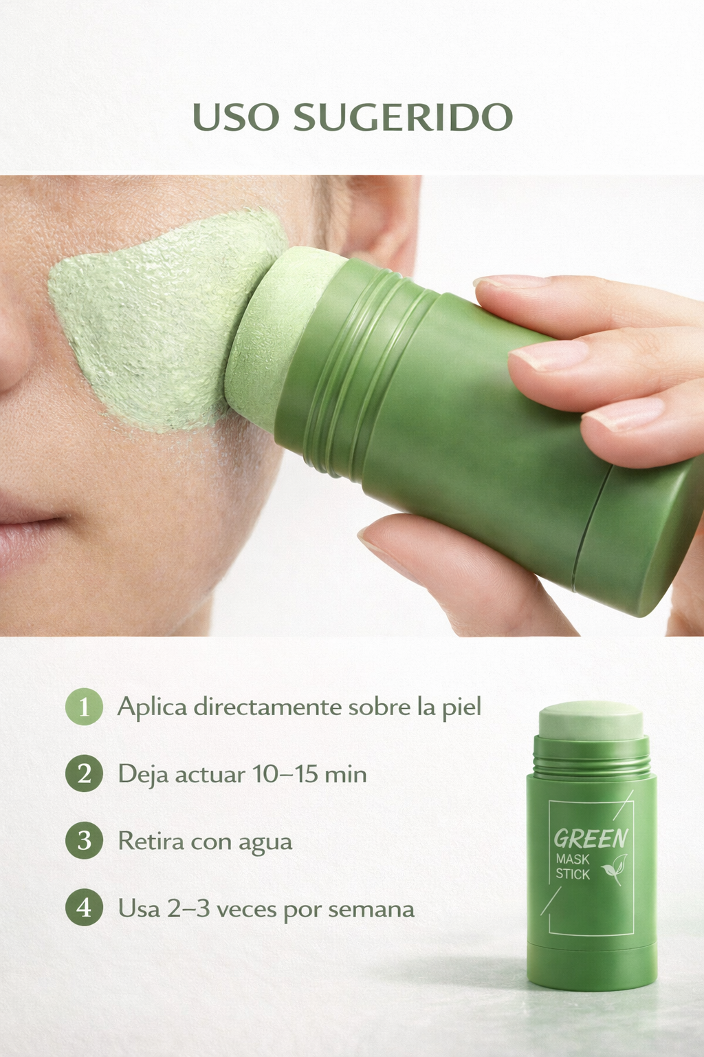 Mascarilla de Té Verde que Purifica, Desinflama y Deja tu Piel Fresca