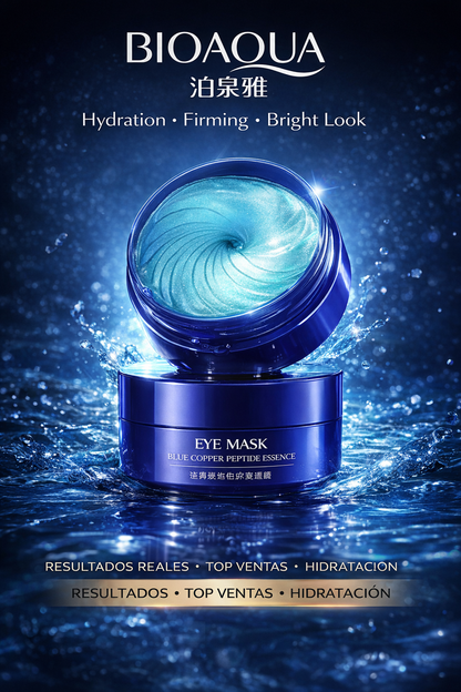 Parches de Hidrogel Azul que Desinflaman, Iluminan y Borran la Apariencia de Ojeras y Cansancio en Minutos