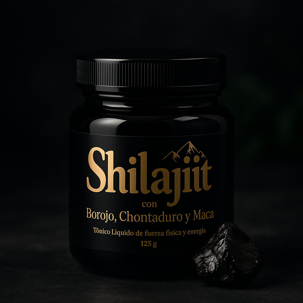 Shilajit Puro Potenciado para Energía, Testosterona y Rendimiento Máximo