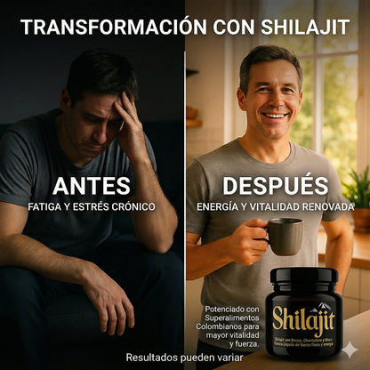 Shilajit Puro Potenciado para Energía, Testosterona y Rendimiento Máximo